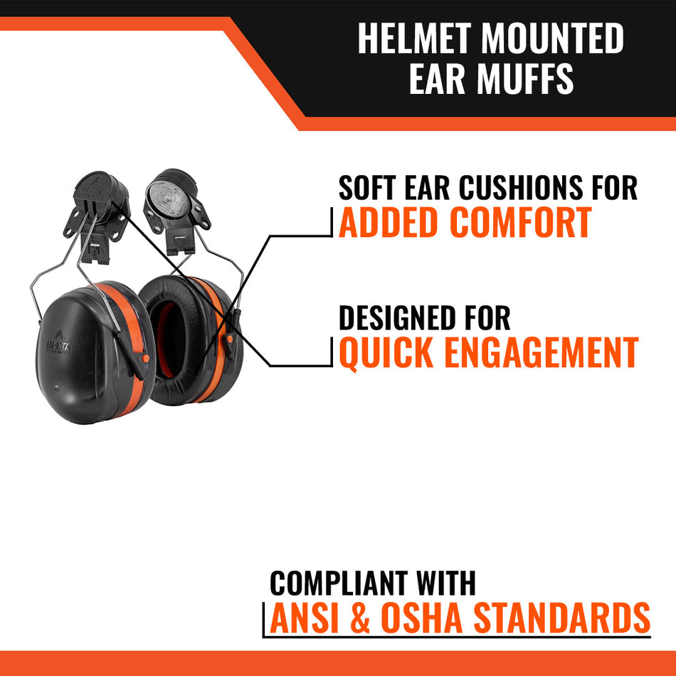 Malta Dynamics Helmet Mounted Earmuffs