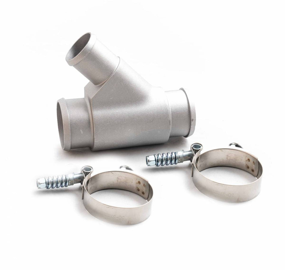 Rudy's Raw Weldless Dual Radiator Coolant Y-Pipe For 13-19 6.7 Cummins