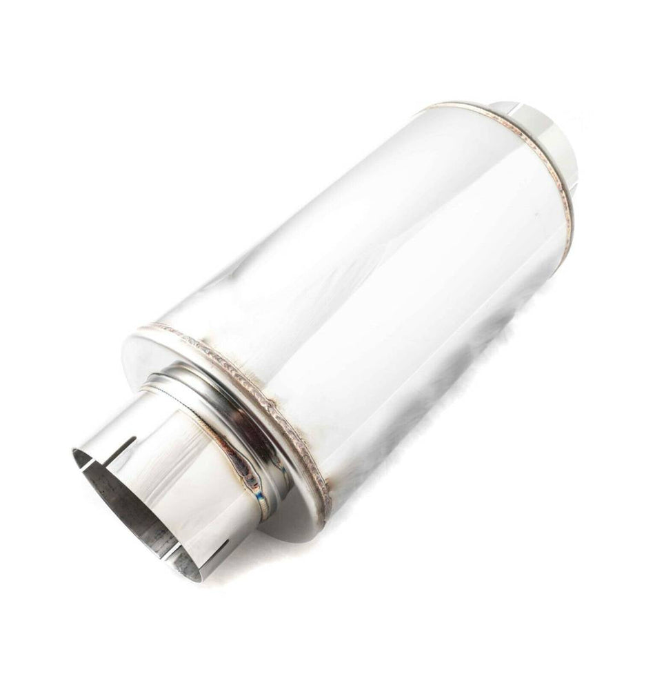5" Polished 304 Stainless Steel Muffler For Cummins Duramax Powerstroke Diesel