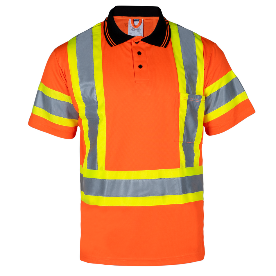 Jorestech Hi-Vis Reflective Two-Tone Safety Polo Shirt
