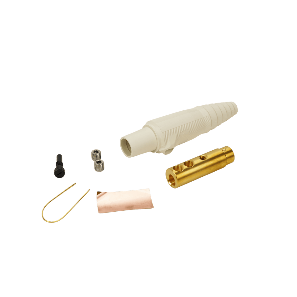 Hubbell Single Pole 300A Female Plug White HBL300FW