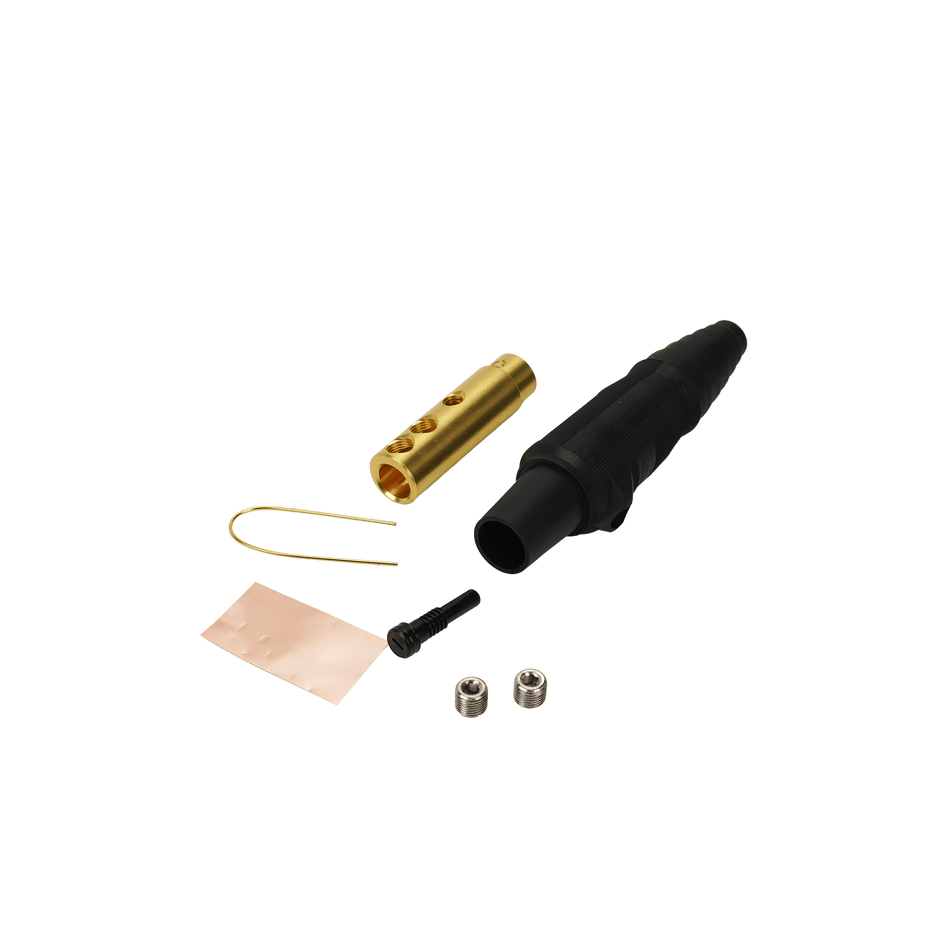 Hubbell Single Pole Female Plug Black (400 Amps, 600V) HBL400FBK