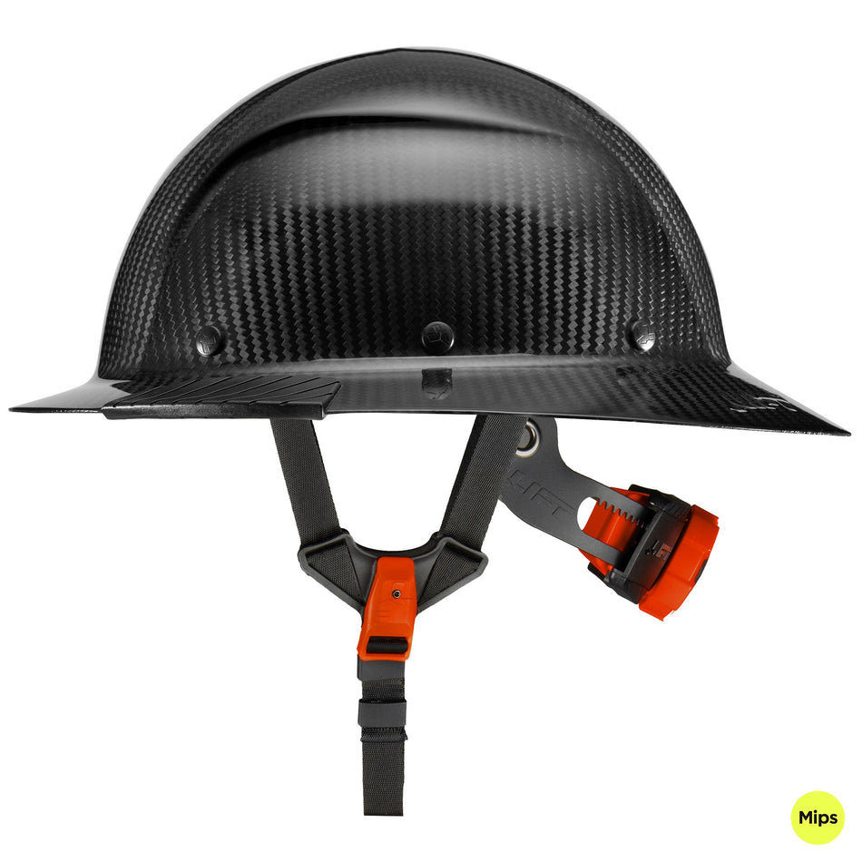 LIFT Safety DAX Full Brim Hard Hat with Mips - Carbon Gloss