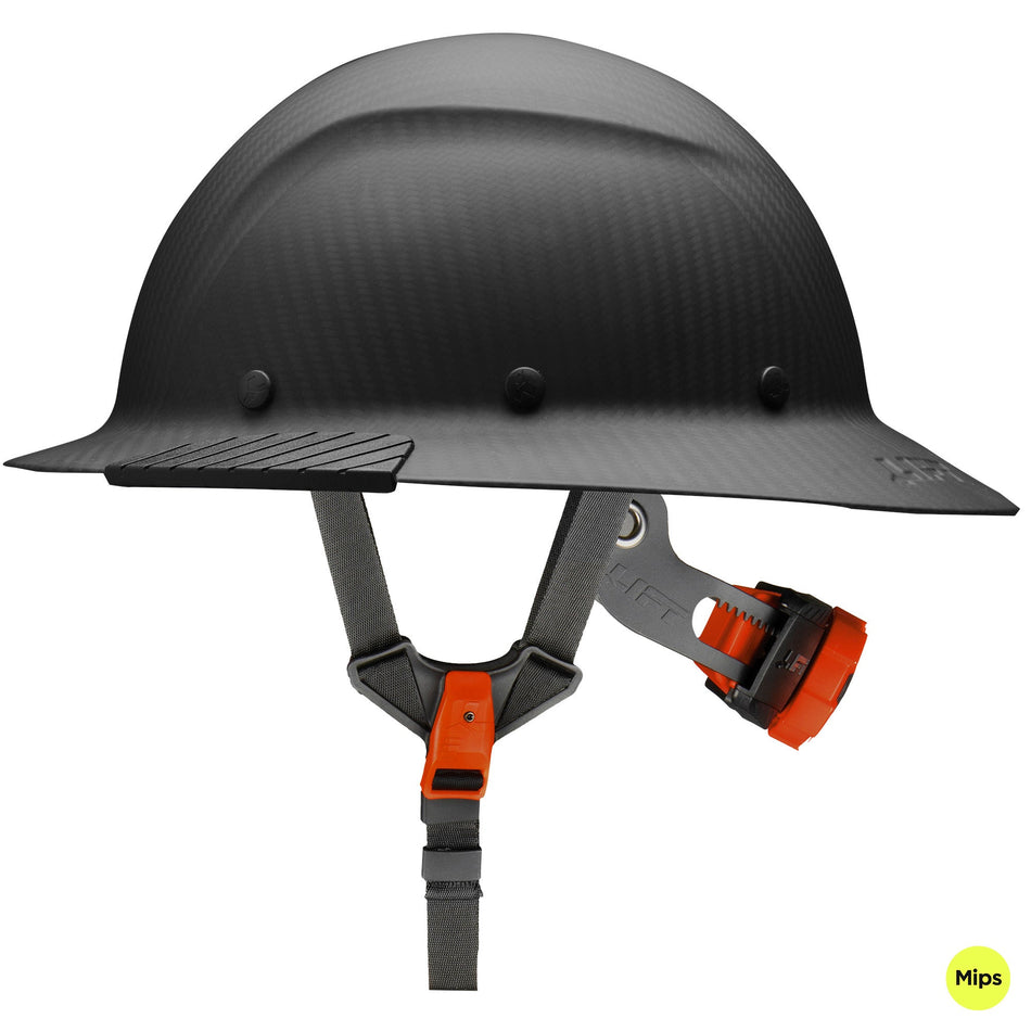 LIFT Safety DAX Full Brim Hard Hat with Mips - Carbon Matte