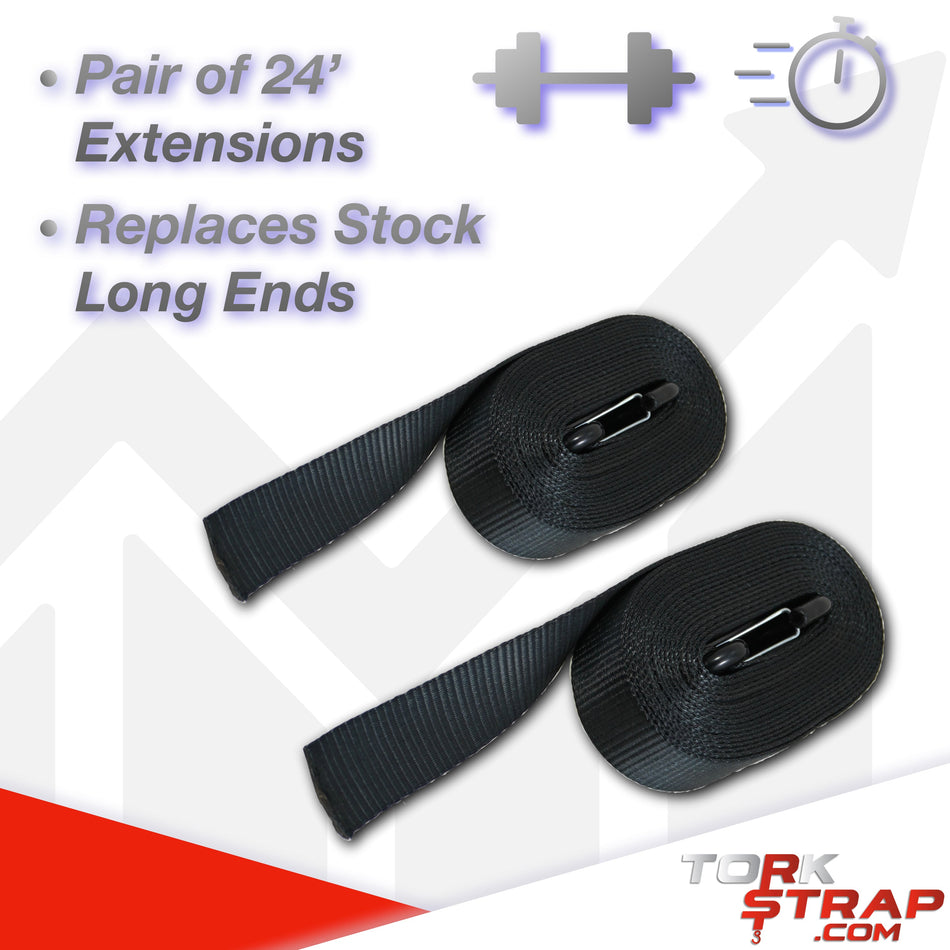 TorkStrap 24 Foot H.D. Extension Ends (2-Pack)