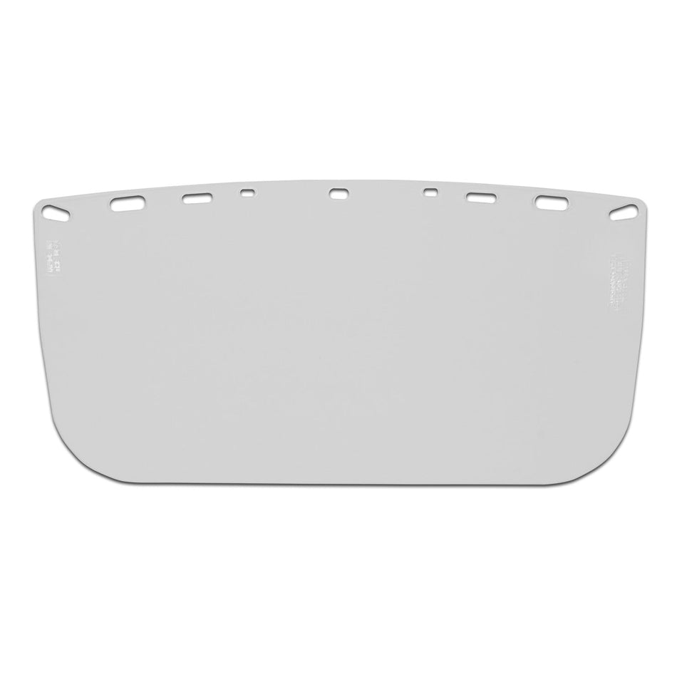 Malta Dynamics VISOR, ECONOMY POLYESTER, CLEAR, FLAT, 8" X 15" X .04"