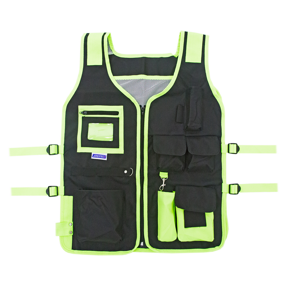 Jorestech Hi-Vis Adjustable Tool Vest with Reflective Strips