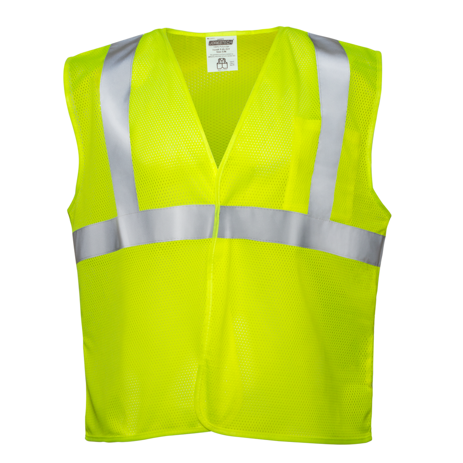 Jorestech Hi-Vis Mesh Safety Vest with 2” Reflective Strips and Pocket