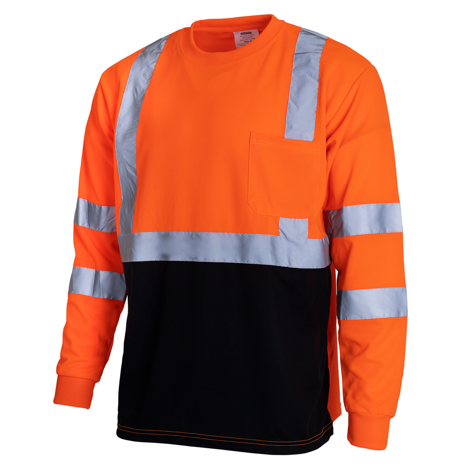 Jorestech Durable Hi Vis Long Sleeve Shirt: Dirt-Concealing & High Visibility
