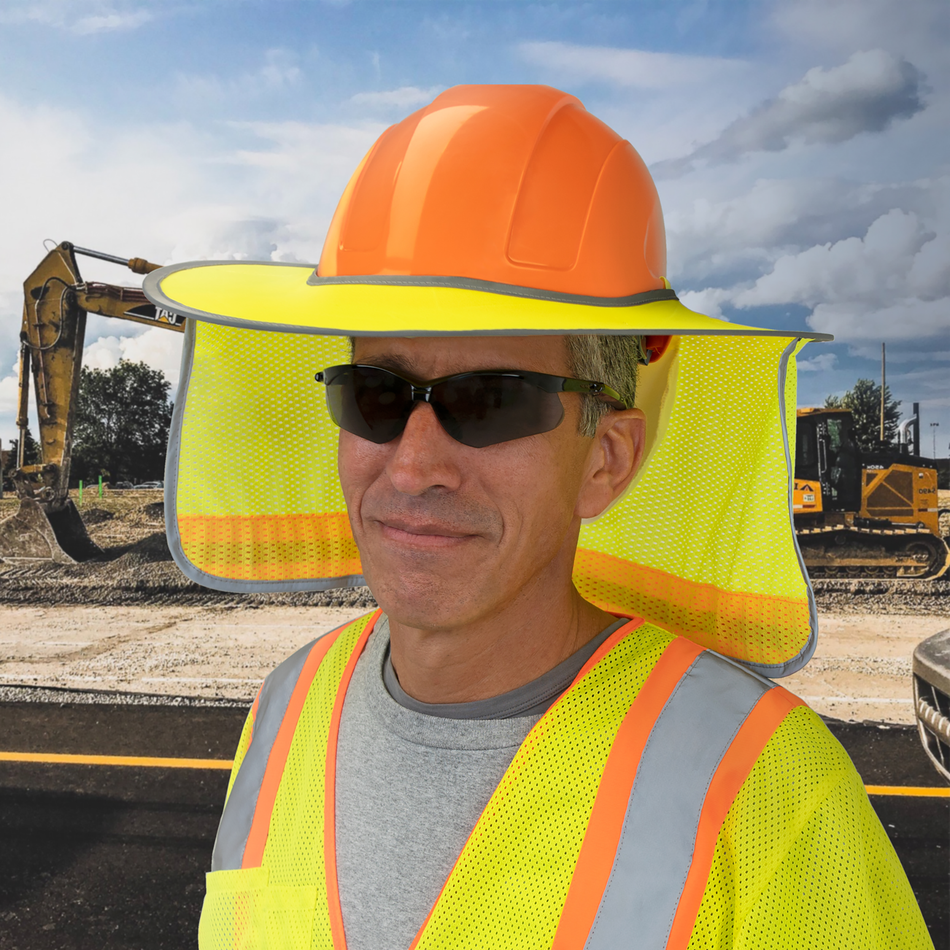 Jorestech Hi-Vis Two-Tone Hard Hat Sun Shield