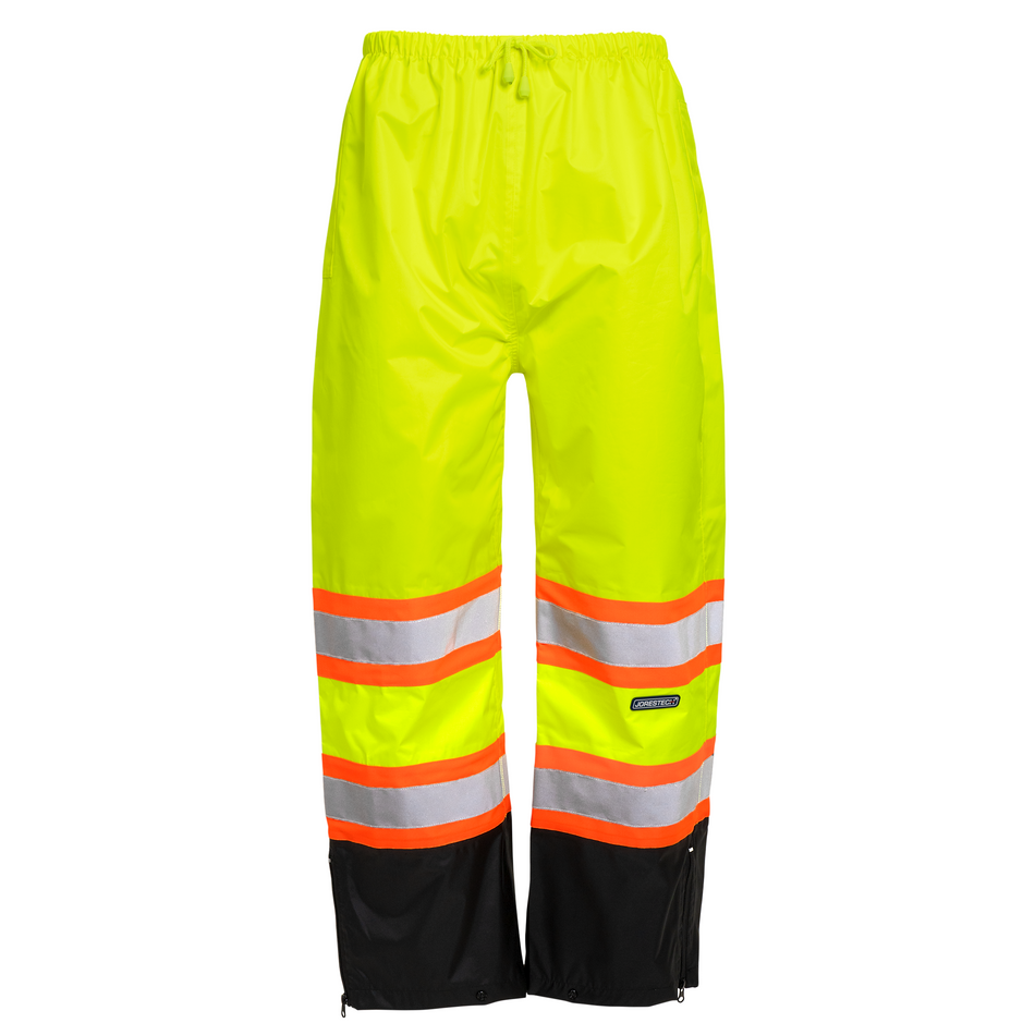 Jorestech Hi-Vis Two Tone Orange/Black Rain Pants with Reflective Strips