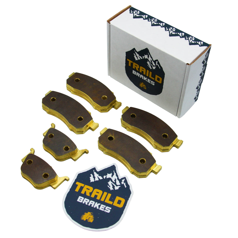 Traild Honda Pioneer 700/520/500 2014-2026 Brass Brake Pad Set