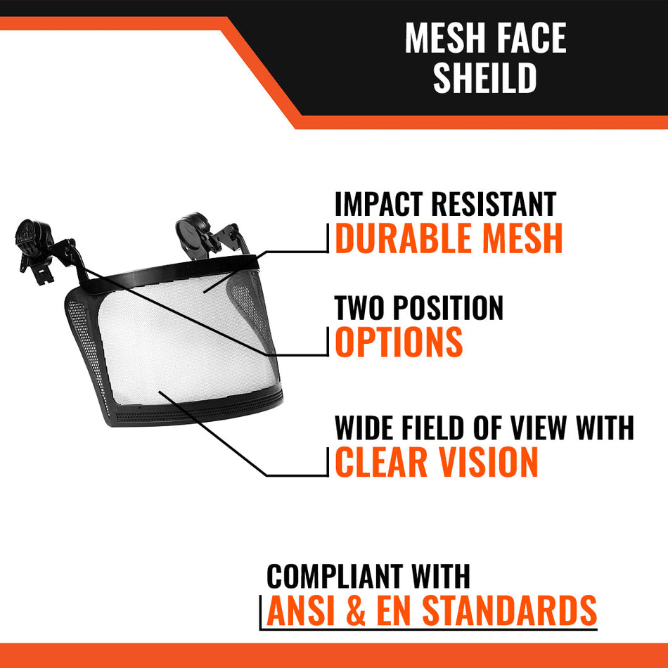 Malta Dynamics Mesh Face Shield With Mounting Clips