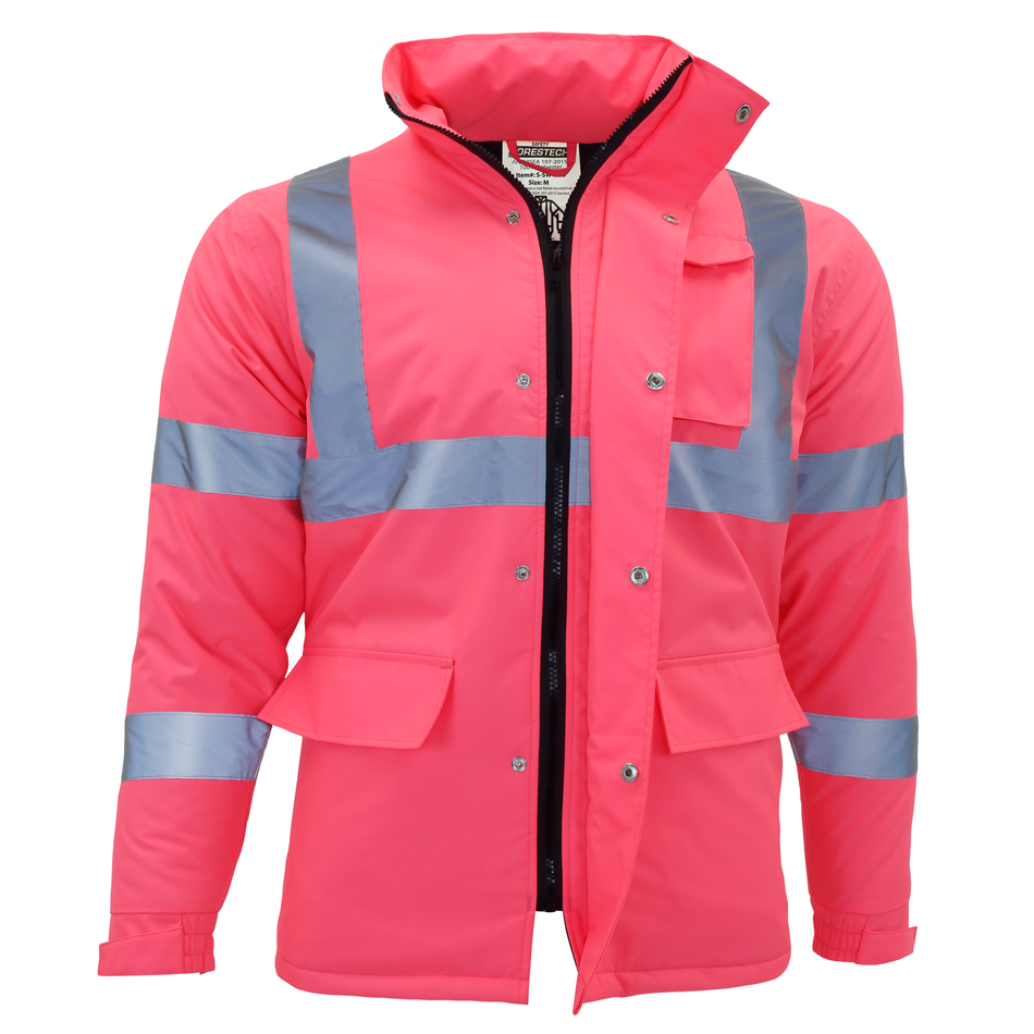 Jorestech Hi-Vis Pink Safety Jacket with Reflective Stripes - PinkFit Collection