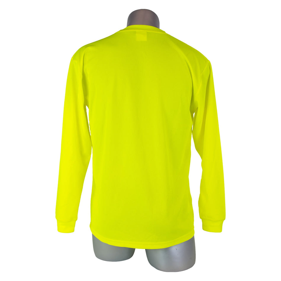 Malta Dynamics High Visibility Yellow Safety Long Sleeve Shirt
