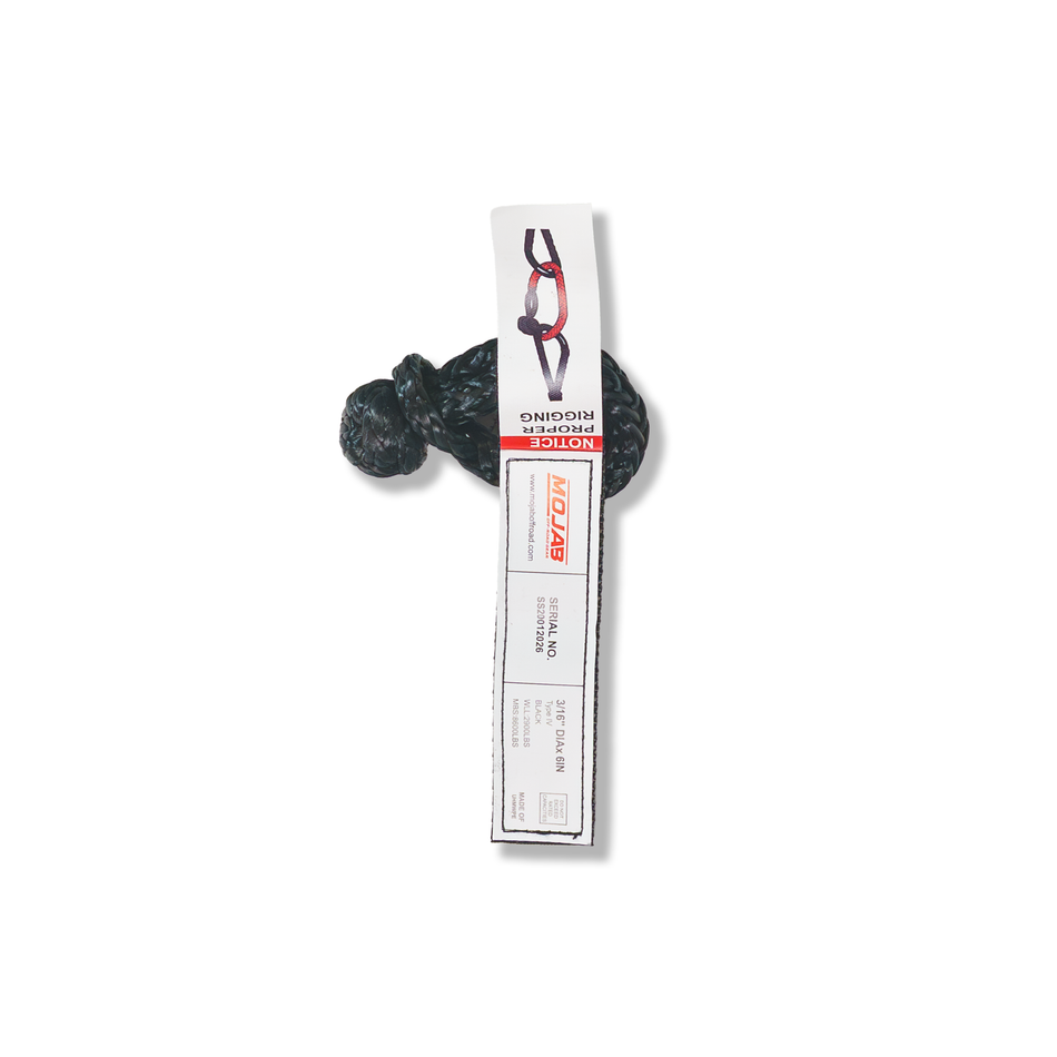 MOJAB Micro Soft Shackle 3/16'' x 6'' – Keychain & Recovery