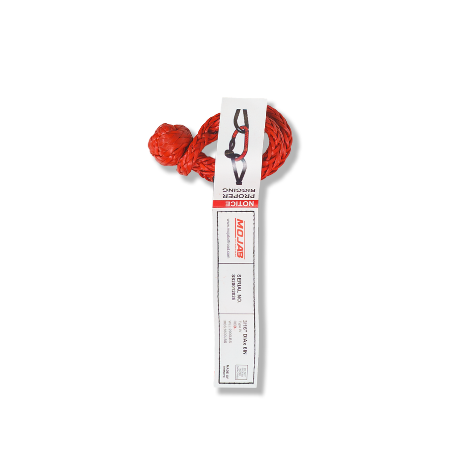 MOJAB Micro Soft Shackle 3/16'' x 6'' – Keychain & Recovery