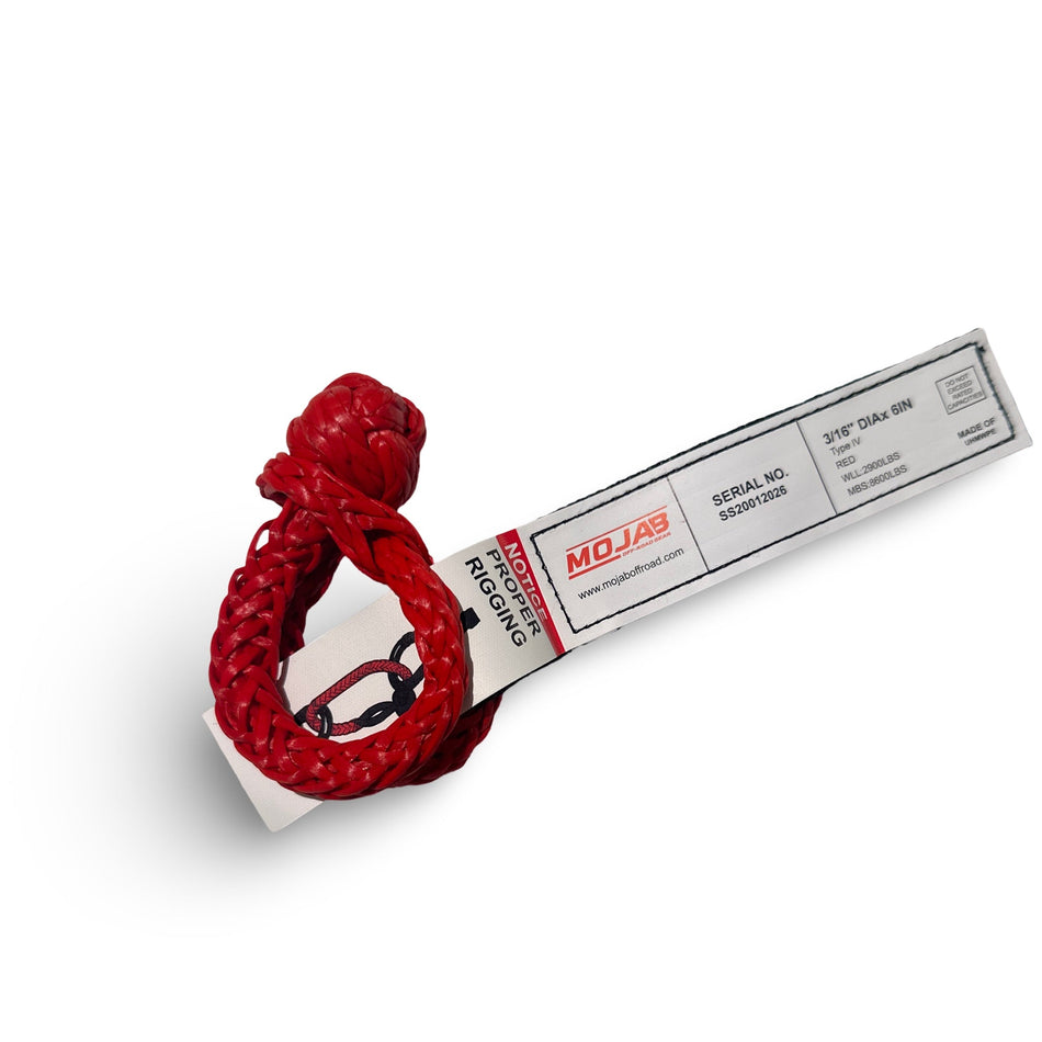 MOJAB Micro Soft Shackle 3/16'' x 6'' – Keychain & Recovery