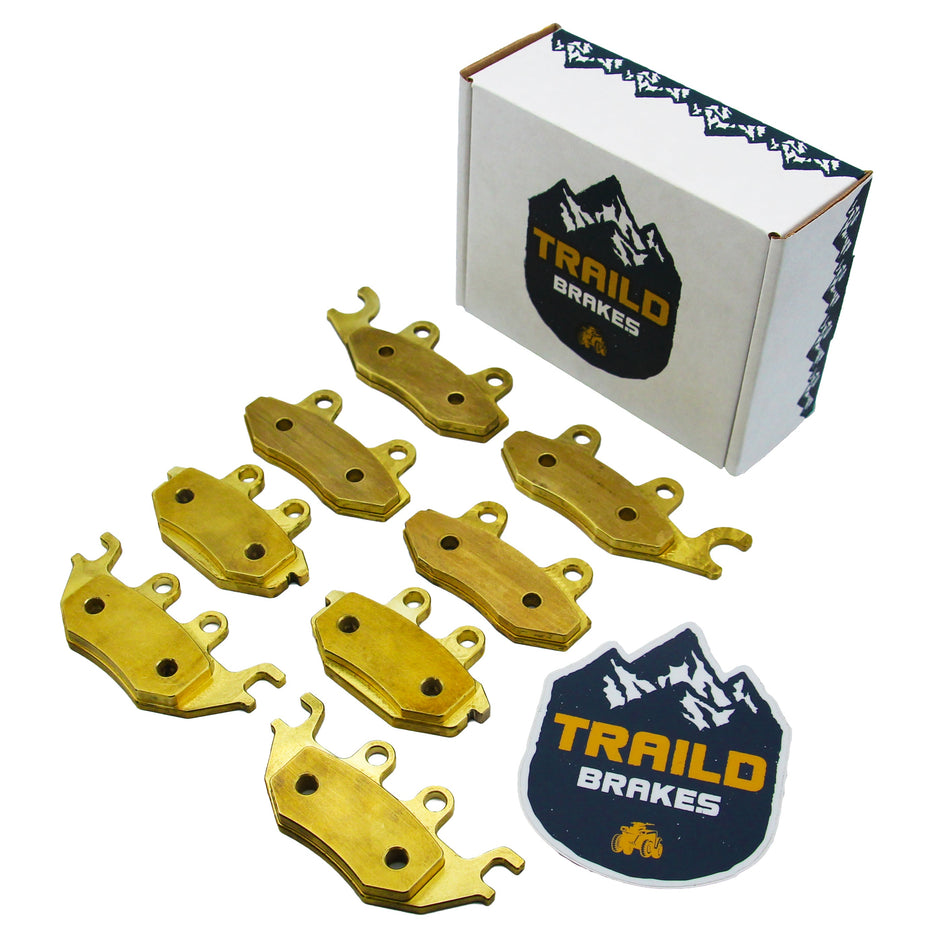 Traild Kawasaki Mule Pro DX/DTX/FX/FXT/FXR/MX 2015-2027 Brass Brake Pad Set