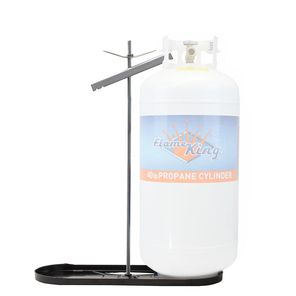 Flame King 40lb Rack for Dual Propane Tank RVs & Trailers