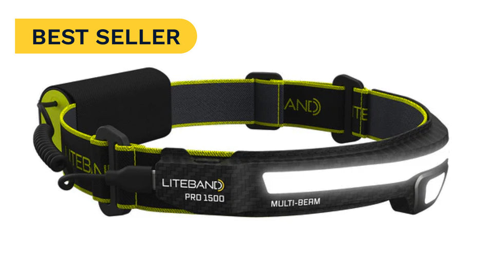 Liteband PRO 1500 Lumen LED Multi-Beam Rechargeable Headlamp