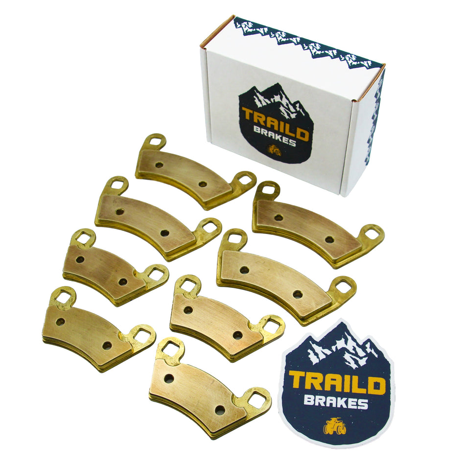 Traild Polaris Ranger 500/570/700/XP 800/XP 900/XP 1000/Brutus/Diesel/EV 2008-2025 Brass Brake Pad Set