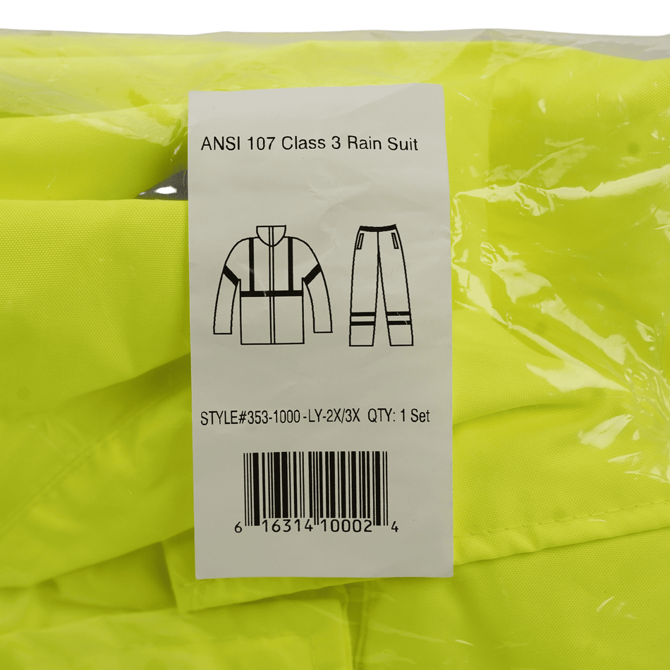 PIP Safetygear Ansi Class 3 Two-Piece Rain Suit