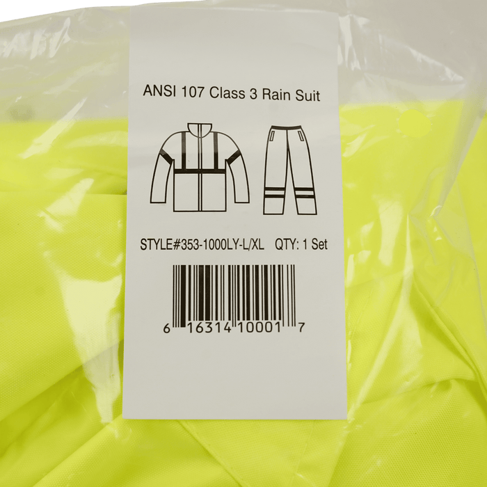 PIP Safetygear Ansi Class 3 Two-Piece Rain Suit