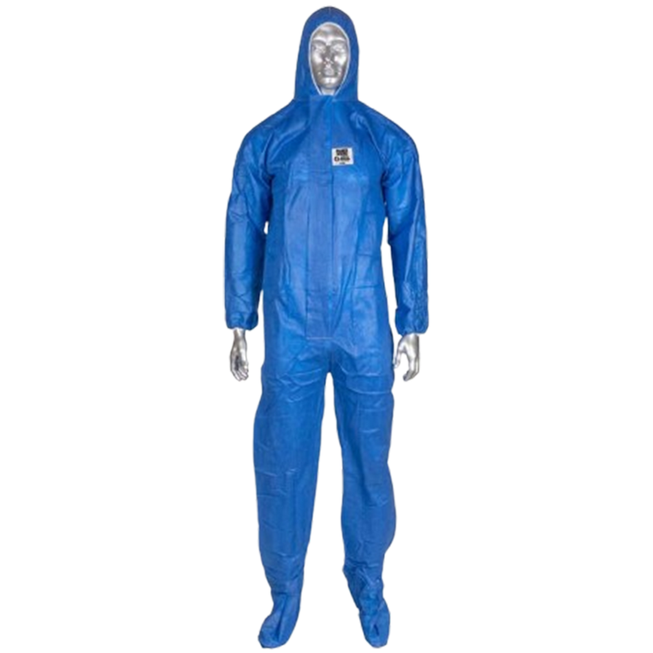 Palmer Safety Blue Disposable Coveralls with Hood and Boot - XL - PPCB1641-XL-EACH