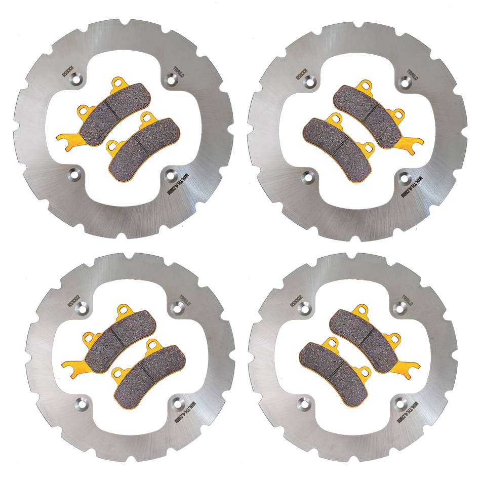 Traild Can-Am Defender MAX 6-Seater/PRO/6x6 HD10/HD9/HD8/HD7 2016-2026 Ridge Rider Rotor and Pad Kit