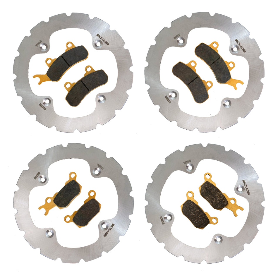 Traild Can-Am Defender 3-Seater HD10/HD9/HD8/HD7/HD5 2016-2026 Ridge Rider Rotor and Pad Kit