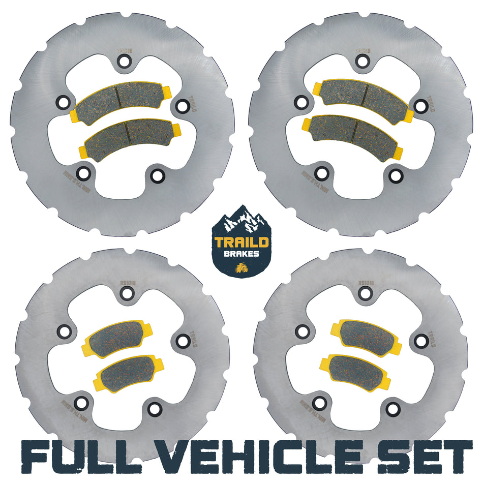 Traild CFMoto U10 PRO/U10XL PRO 2025-2026 Ridge Rider Rotor and Pad Kit