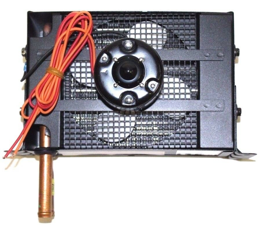 Red Dot Heater Unit 12v Single Fan with Floor Exit Connections R-254-4P