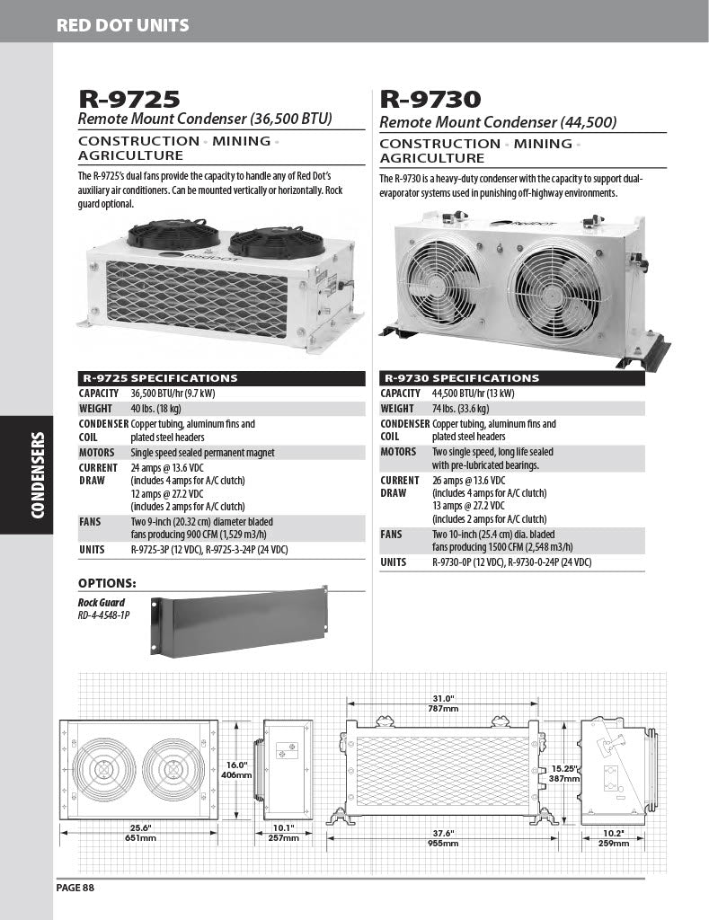 Red Dot AC Condenser Unit 24v R-9730-0-24P