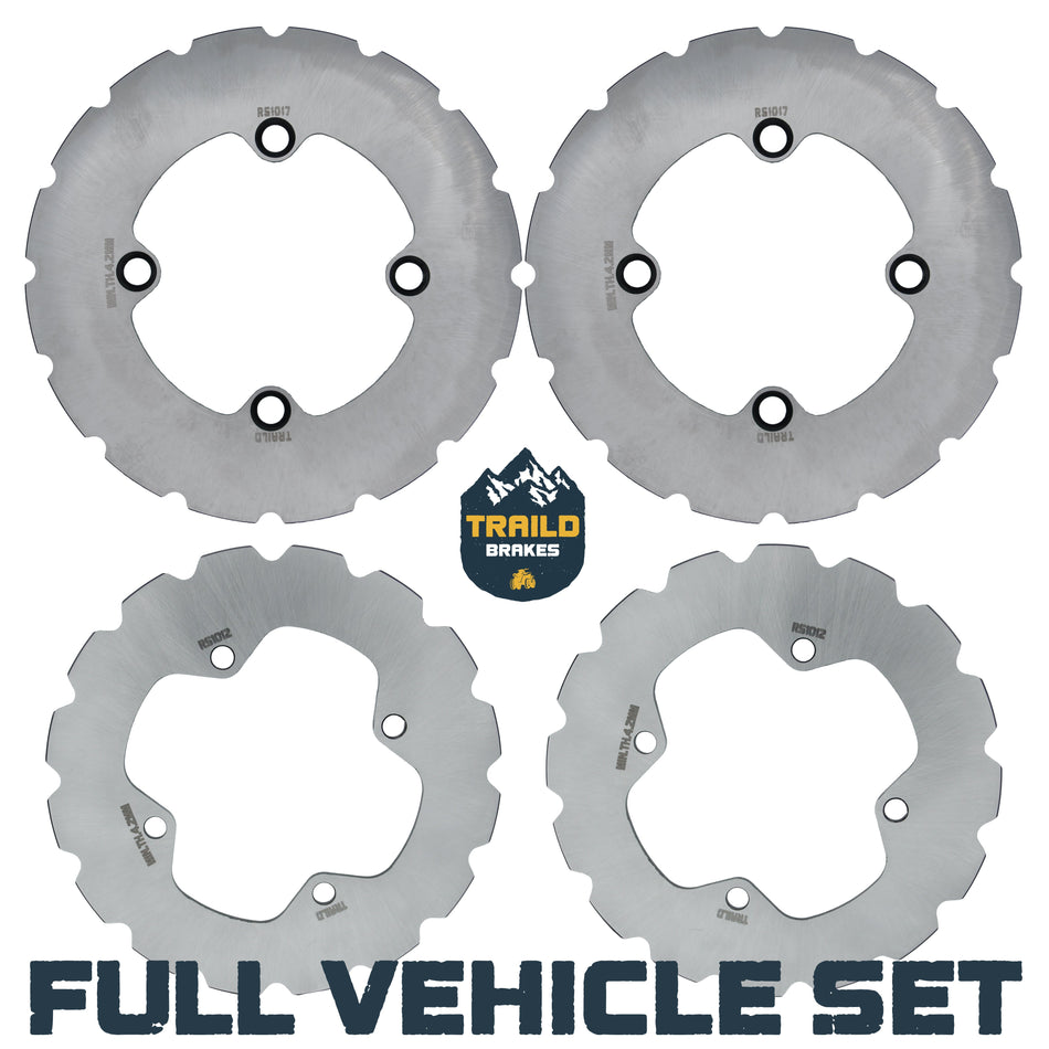 Traild Polaris Ranger XP 1000 / XP Kinetic 2021-2027 Ridge Rider Disc Brake Rotor Kit