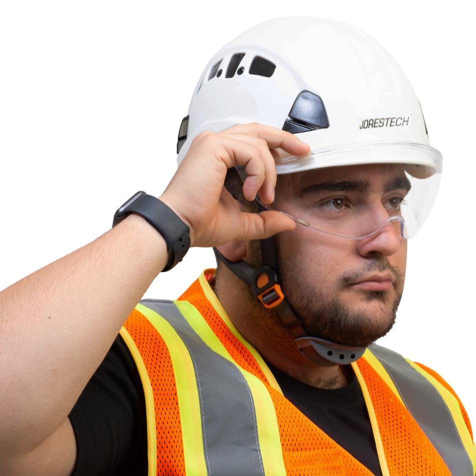 Jorestech Retractable Eye Shield for Hard Hats