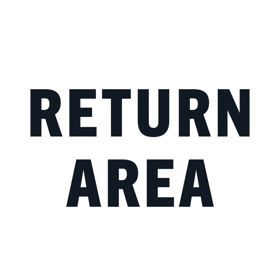 Aluminum Sign 24X18 - Return Area