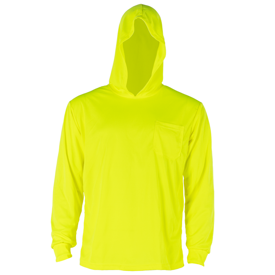 Jorestech Hi-Vis Safety Long Sleeve Shirt with Hoodie