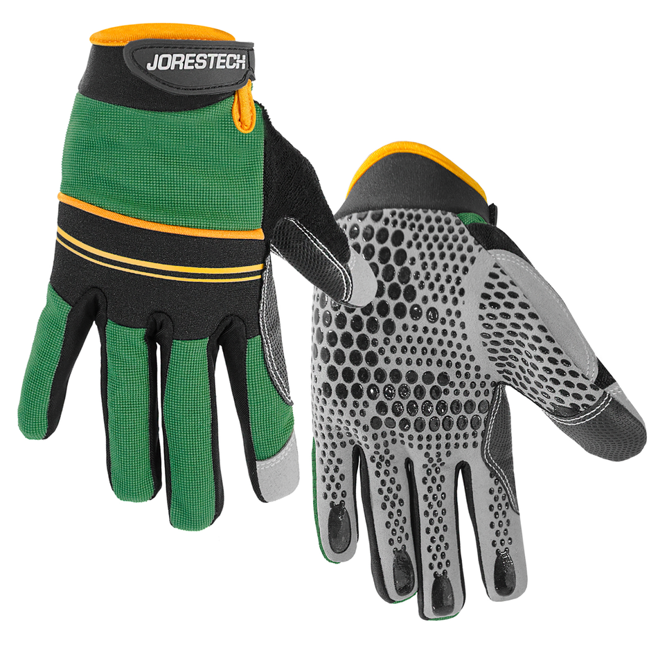 Jorestech Safety Work Gloves with Anti-Slip Silicone Dotted Palms