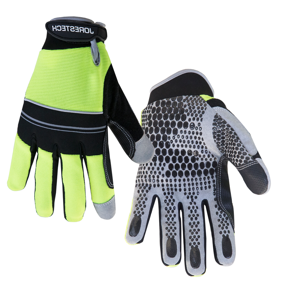 Jorestech Safety Work Gloves with Anti-Slip Silicone Dotted Palms