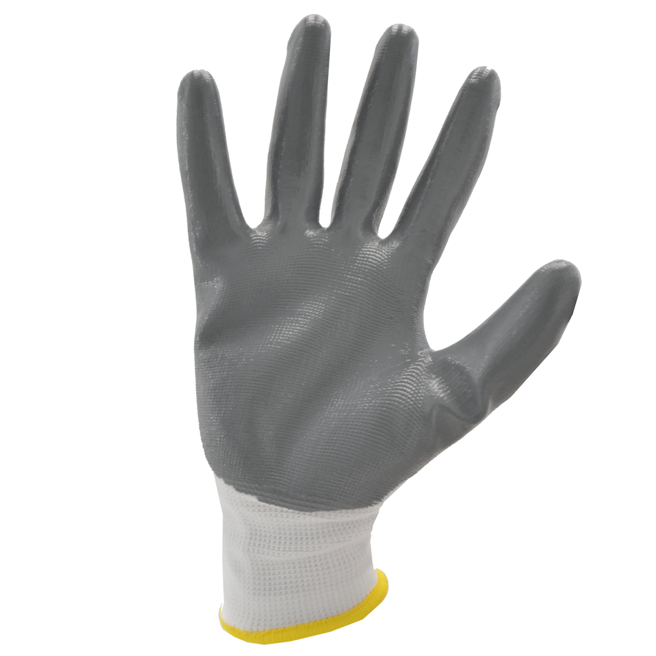 Jorestech Safety Work Gloves with Nitrile Dipped Palms – Pack of 12
