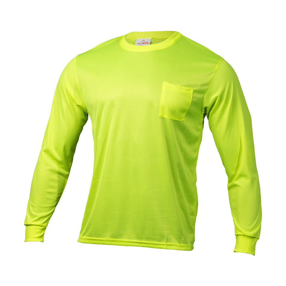 Malta Dynamics High Visibility Yellow Safety Long Sleeve Shirt