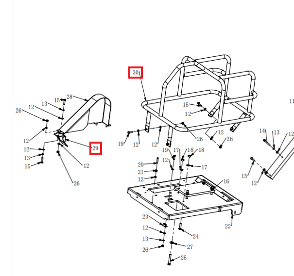 Tomahawk Power Metal Plate Replacement (P029-P031) Spare Part for TFS6H 6" Early Entry Green Concrete Saw