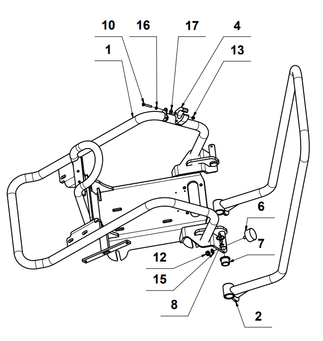 Tomahawk Rubber Handle Bar Mounts (P019) Spare Part for TPC90H 5.5HP Honda Compactor