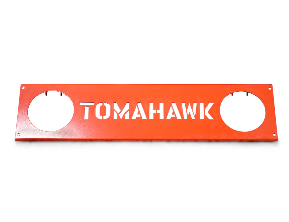 Tomahawk Label Plate Assembly Spare Part for TRT46V 8ft Ride-On Power Trowel