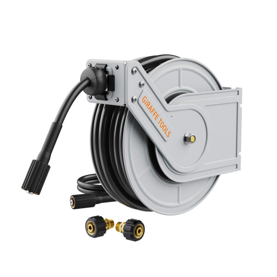 Giraffe Tools Retractable Pressure Hose Reel-1/4in