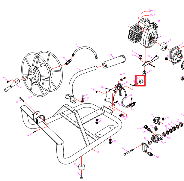 Tomahawk Stop Switch (P018) Spare Part for TBS500 1.3HP Skid Sprayer