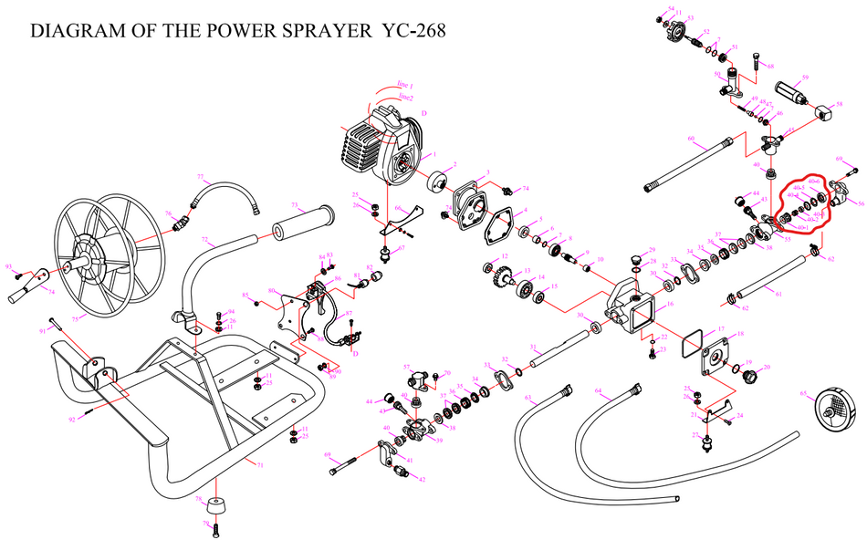 Tomahawk Pump Valve Assembly Spare Part for TBS500 1.3HP Skid Sprayer