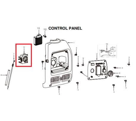 Tomahawk Switch (P035) Spare Part for TG2000i 2000 Watt Inverter Generator
