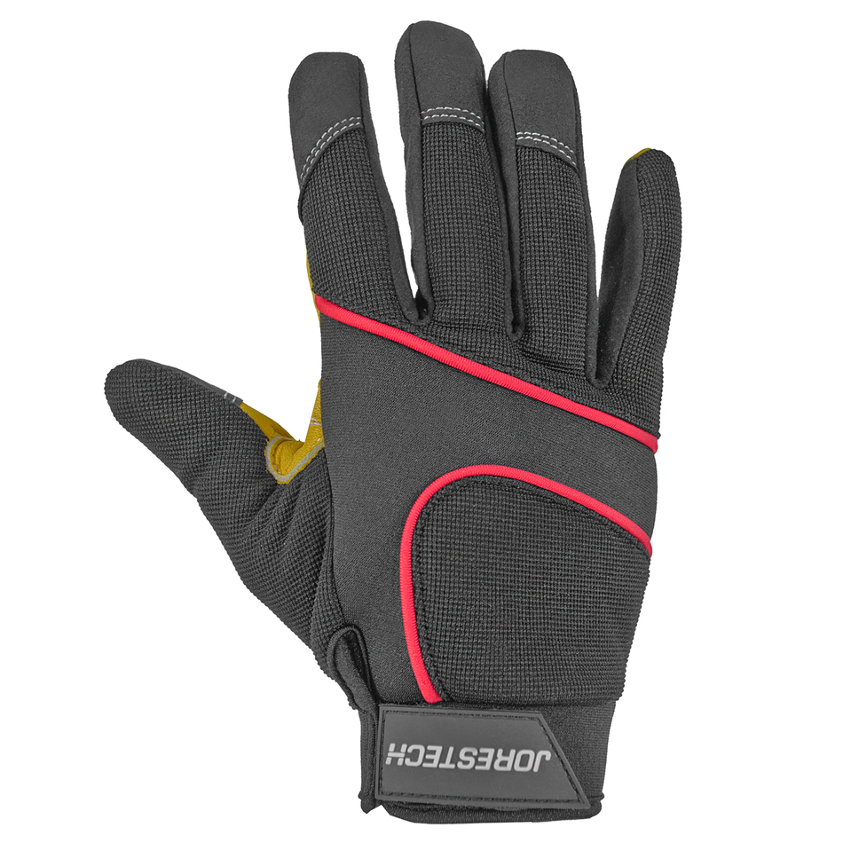 Jorestech Touchscreen Safety Work Gloves with Leather Palms